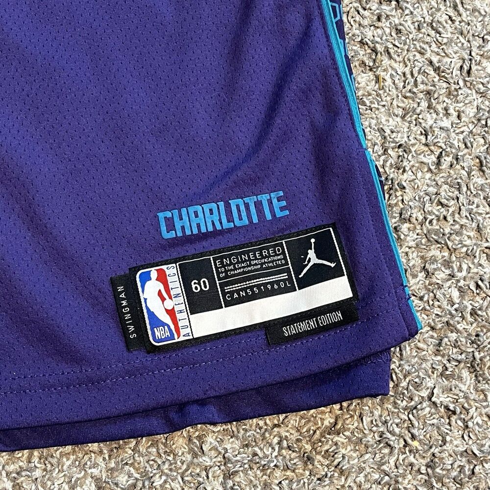 NBA Jordan Charlotte Hornets LaMelo Ball Jersey #1 Men’s 3XL (60) - Picture 2 of 12